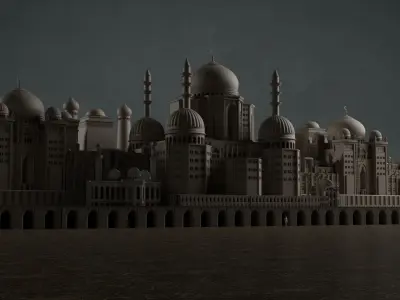 3d mahal shah palace in abu dhabi 3D model