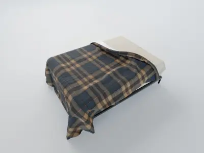 Unmade Bed Free 3D model
