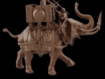 Carthaginian War Elephant 3D print model