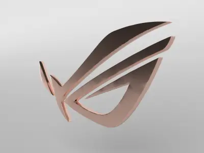 ROG Logo version1 008 Free low-poly 3D model