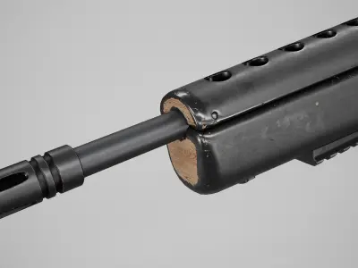 PBR TACTICAL ARMSCOR M1600 SA Low-poly 3D model