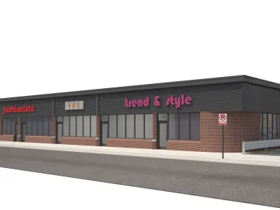 Retail-080 Retail Store 3D model