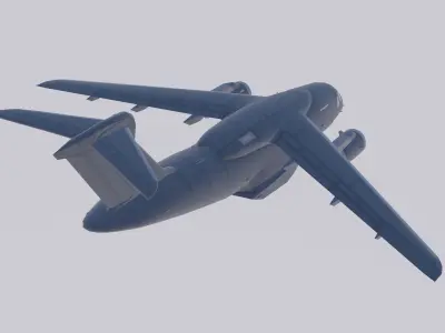 Embraer C-390 Millennium Low-poly 3D model