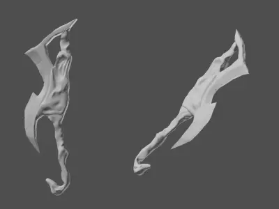 Winged Fury two-handed sword Free 3D model