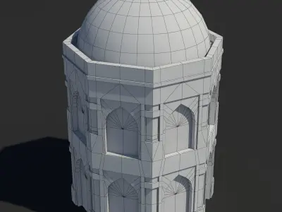 Arab x2 Low-poly 3D model