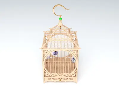 CHINESE BIRD CAGE 01 3D model