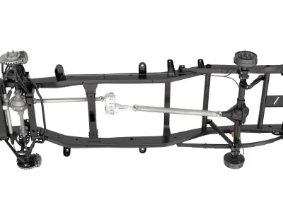 PICKUP TRUCK CHASSIS 4WD IFS 3D model
