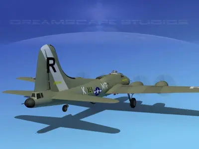 Boeing B-17F Flying Fortress HP V02 3D model