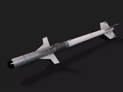 fatter air to air missile Low-poly 3D model
