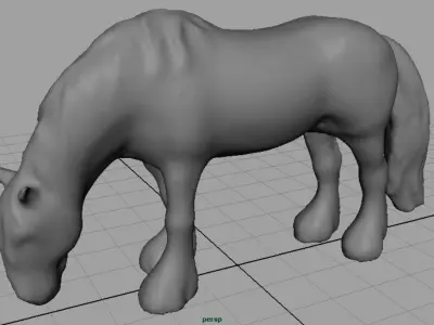 HORSE EATING 3D model