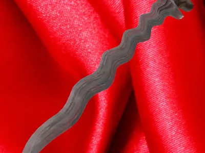 Indonesian kris dagger 3D model