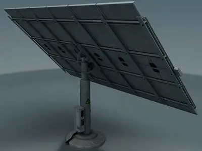 SOLAR set 1 panel Low-poly 3D model