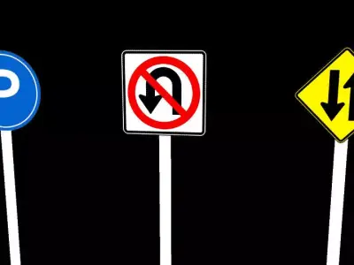 Road Sign Board  Low-poly 3D model