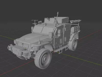 Husky TSV - British Armored Tactical Support Vehicle 3D print model