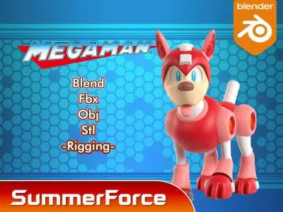 Rush - Megaman 3D model