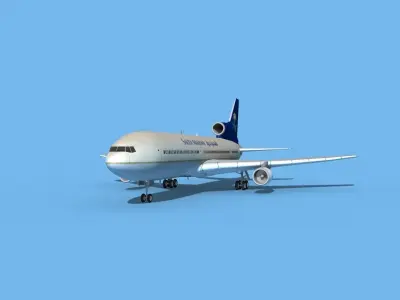 Lockheed L-1011 Saudi Arabian 3D model