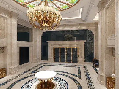 The Hotel Lobby 10 3D model