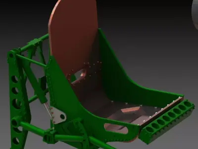 Spitfire Hight definition work SEAT STL FILES 3D print model 3D print model