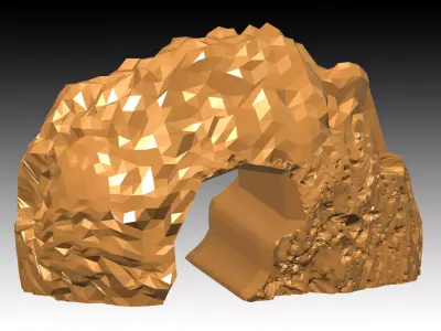 Aquarium-Ornaments third cave Free 3D print model