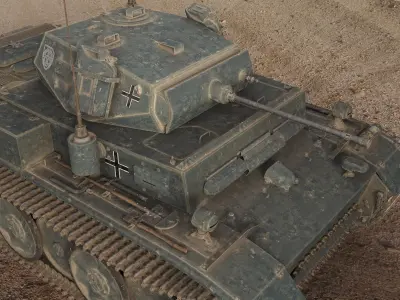 PzKpfw II Ausf L Luchs SdKfz123 3D model