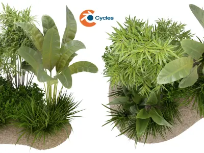 Collection plant vol 288 blender model Free 3D model