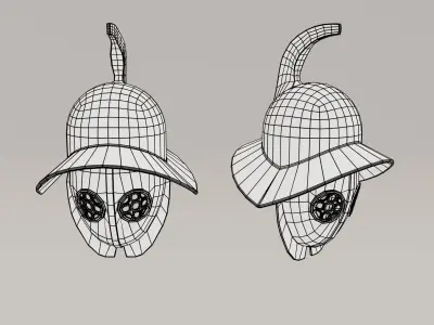 Conquistador Helmet - Rusted - Historical Helmet Low-poly 3D model