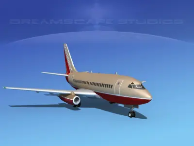 Boeing 737-100 Southwest 3D model