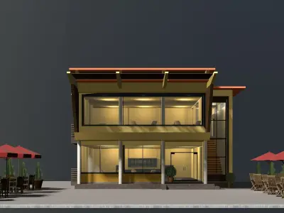 Cafe 2023-0007 3D model