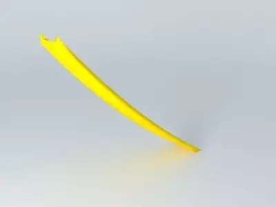 747 400 front engine emergency slide Free 3D model