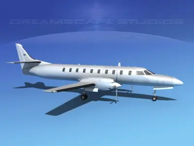 Swearingen SA226 Metro Bare Metal 3D model