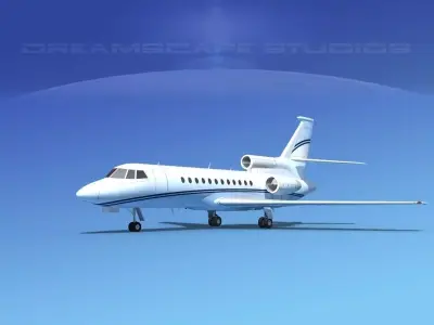 Dassault Falcon 900 V13 3D model