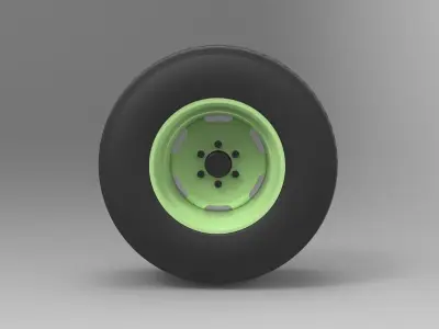 Car wheel 3D model