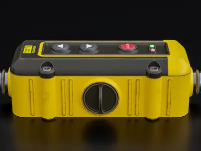 Factory Electrical Switch 9x19x6 Low-poly 3D model