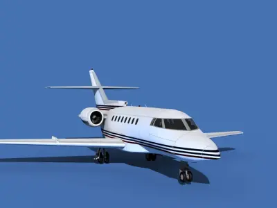 Hawker Siddley 1000 V01 3D model