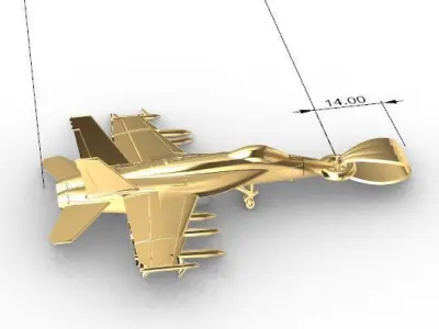 Boeing FA - 18 Super Hornet 3D print model