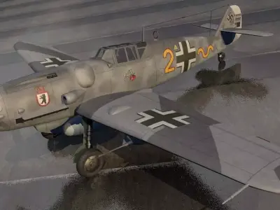 Messerschmitt Bf-109 G-6 Gustav 3D model