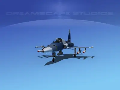 Northrop F-5E Tiger V03 USAF 3D model