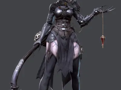 The Huntress  Game Ready Character Low-poly 3D model