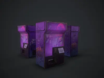Vending machine Free low-poly 3D model