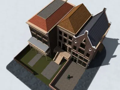 Amsterdam street 3D model