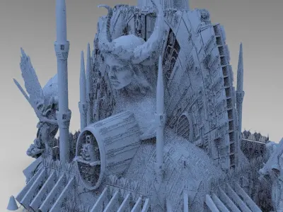 Alien Prometheus temples 4 3D model