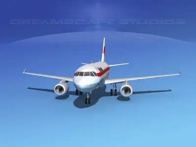 Airbus A319 Martinair 3D model