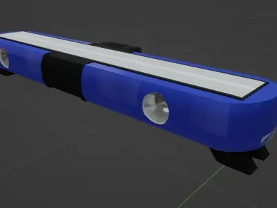 Federal Signal Vama P9000 Lightbar Low-poly 3D model
