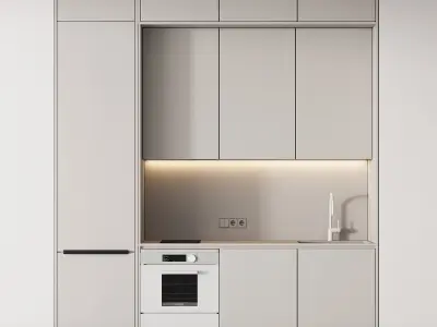 235 modern kitchen 13 mini kitchen 02 PART 1 3D model