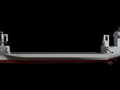 China Navy Donghai Island semi submersible ship No 868 3D 3D model