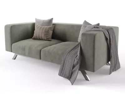 Modern Sofa 3Seaters Free 3D model