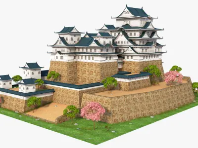 Himeji Castle 3D model