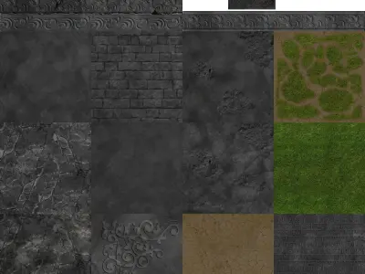 A modular kit to create ancient structures 3D model