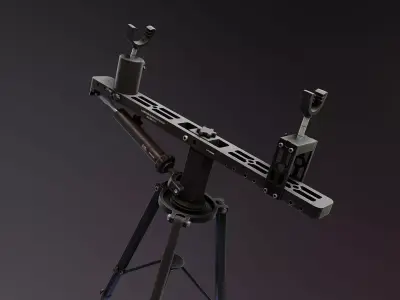 SpecRest Gun Tripod Low-poly 3D model