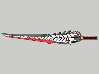 Blood Dragon Sword 3D print model purchase